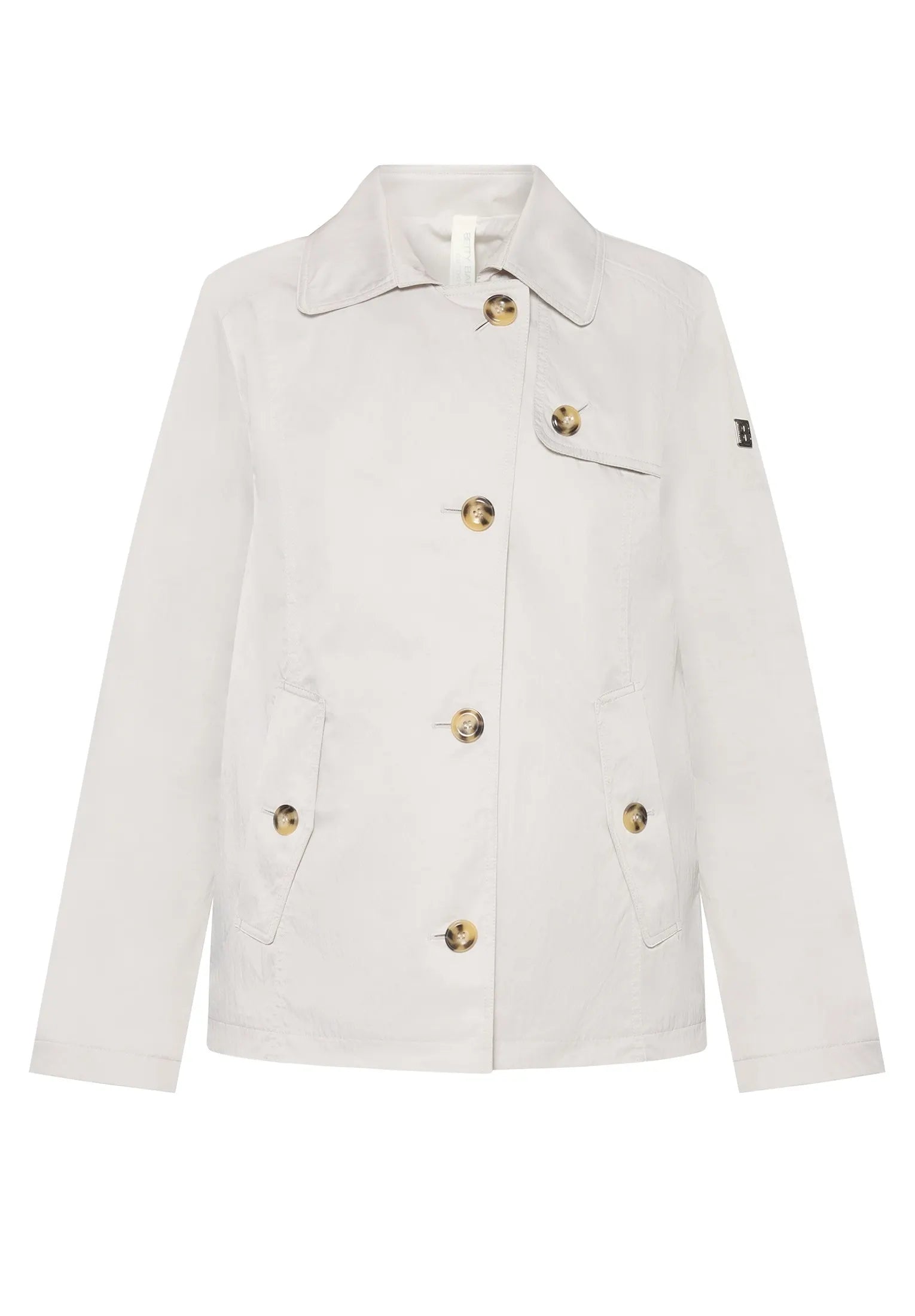 Übergangsjacke mit aufliegendem Kragen