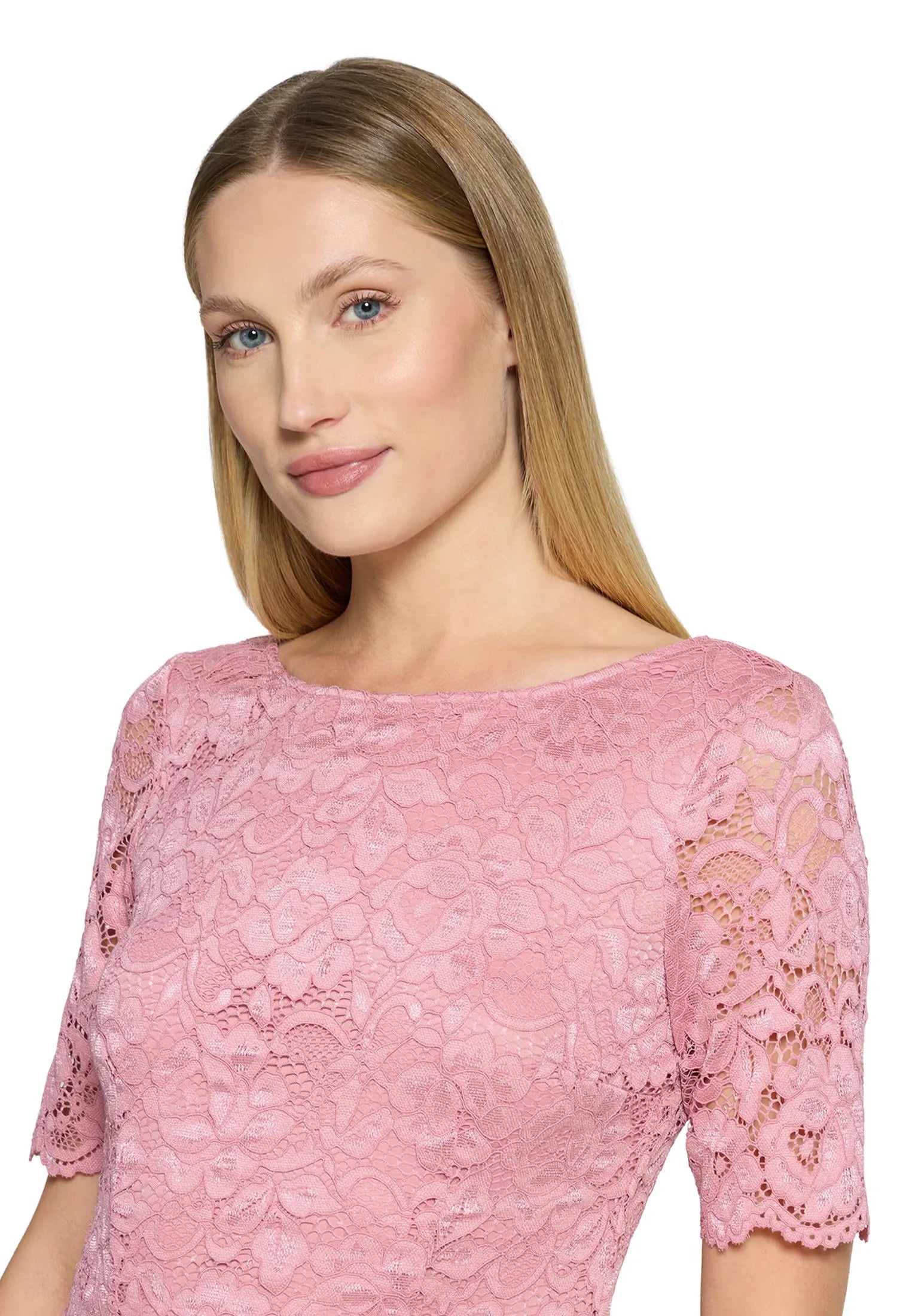 Cocktailkleid mit Spitzenstickerei