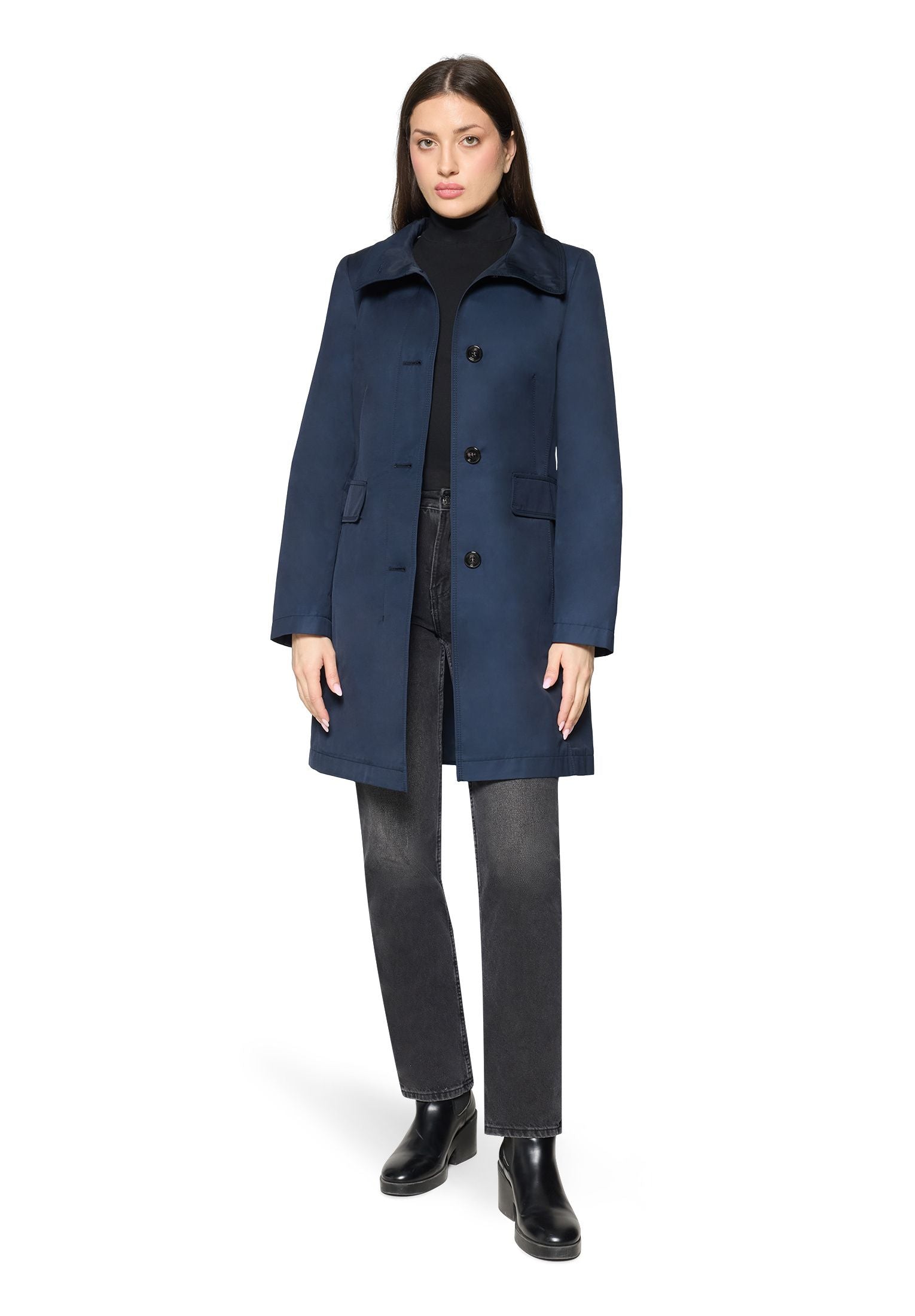 Sommermantel mit Stehkragen