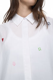 Bluse NUJUNA aus Baumwolle