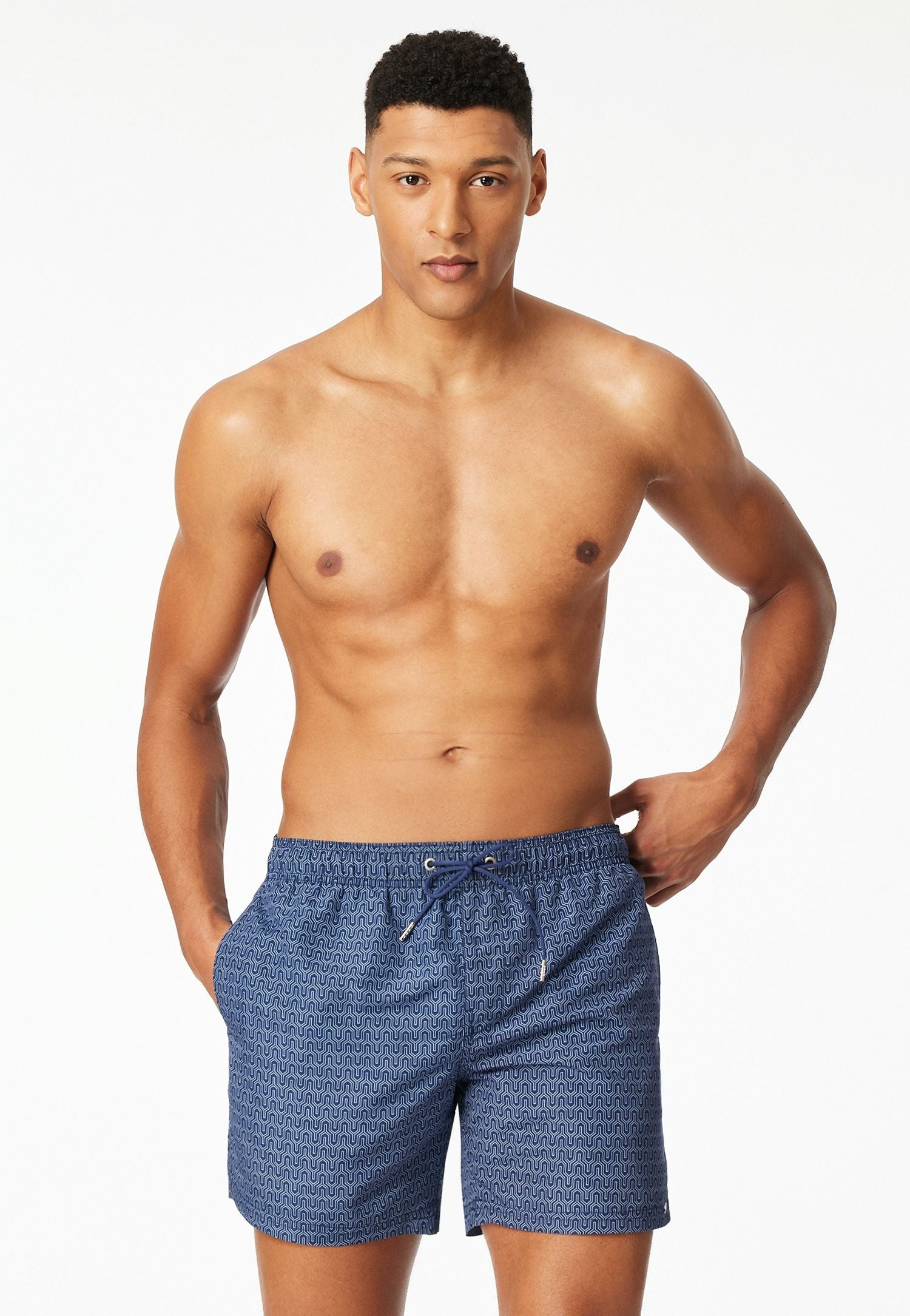 Badeshorts gemustert