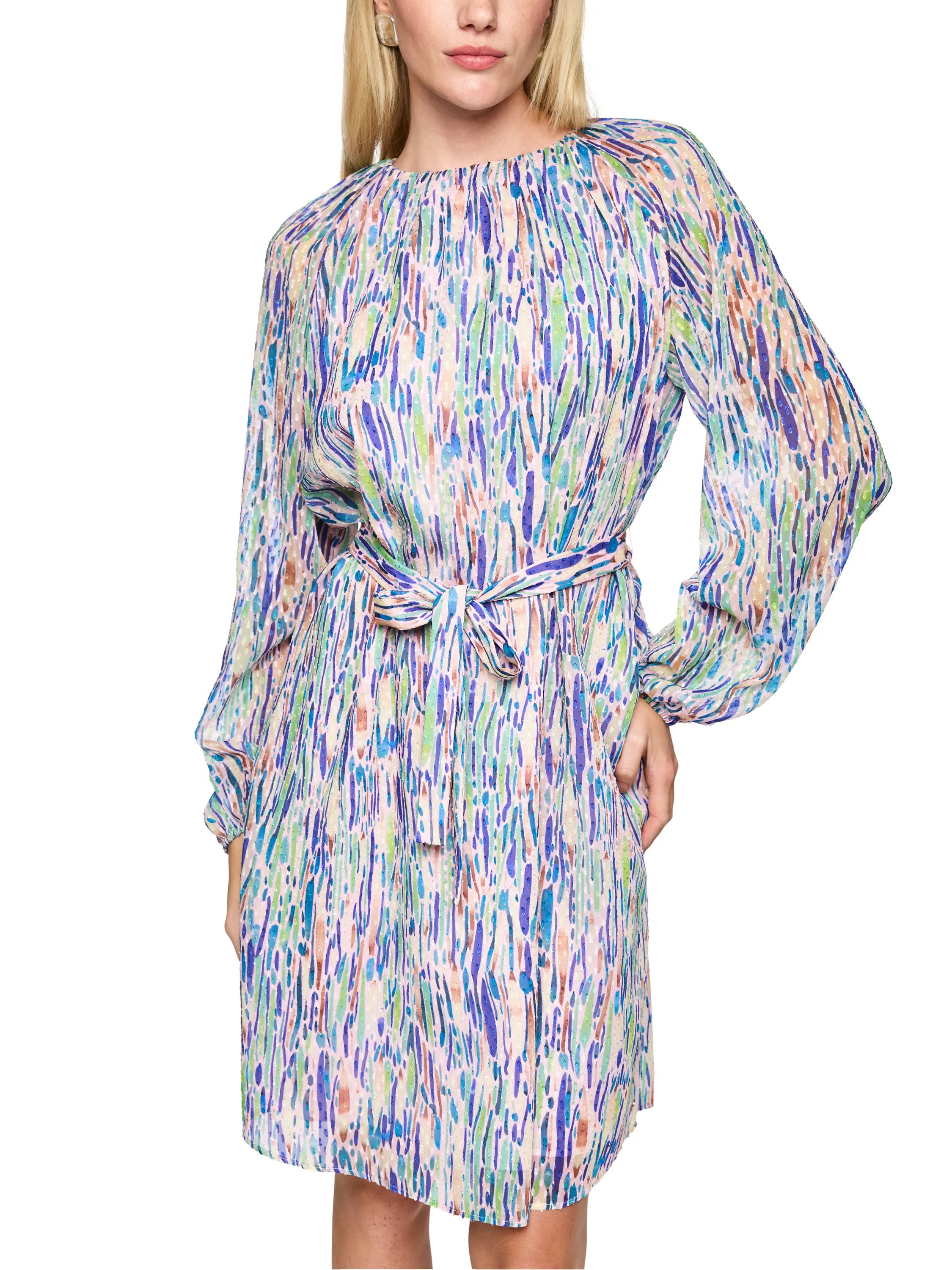 Kleid Mini mit Bindegürtel