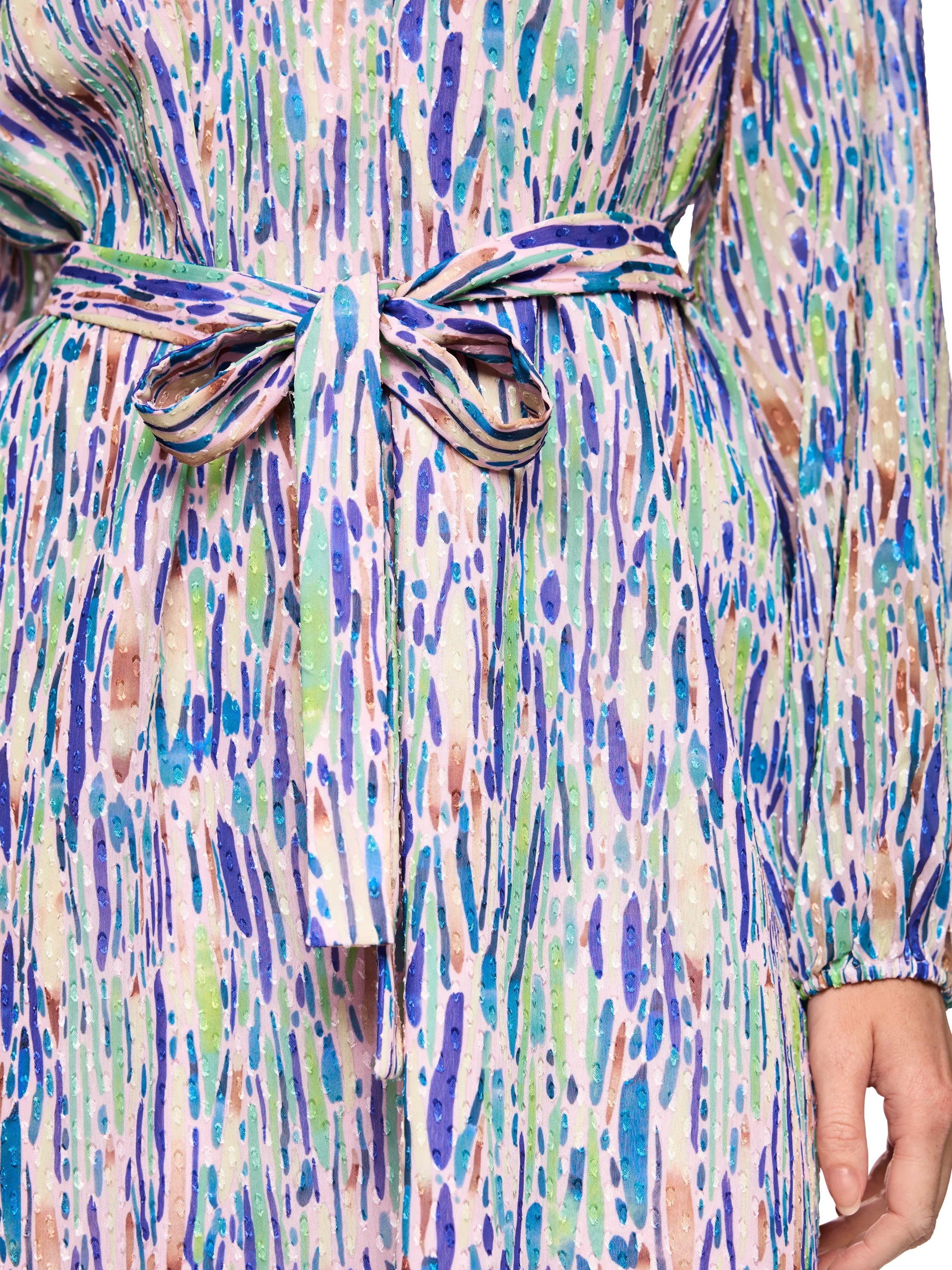 Kleid Mini mit Bindegürtel