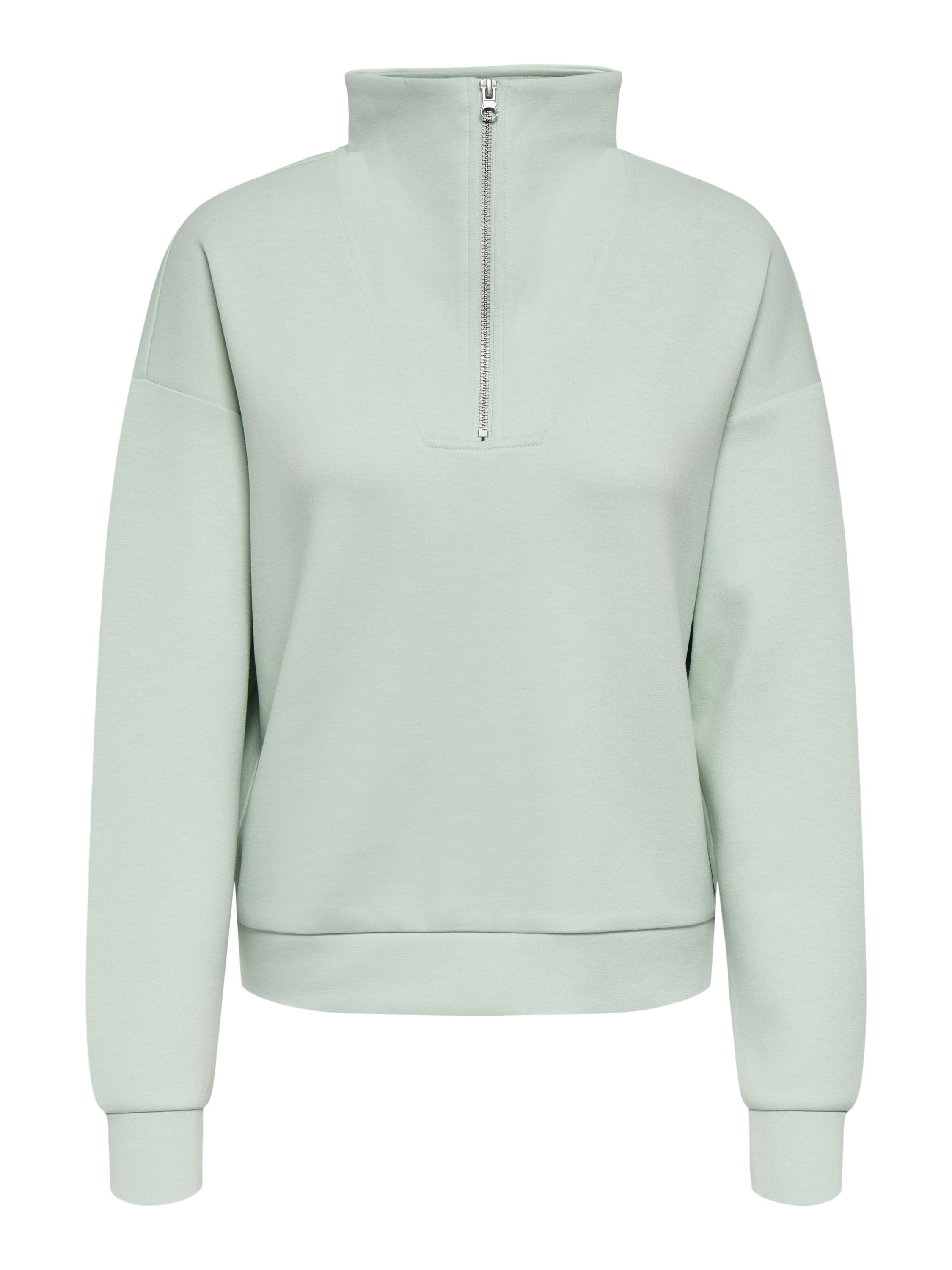 Sweatshirt ONPLOUNGE mit Troyerkragen