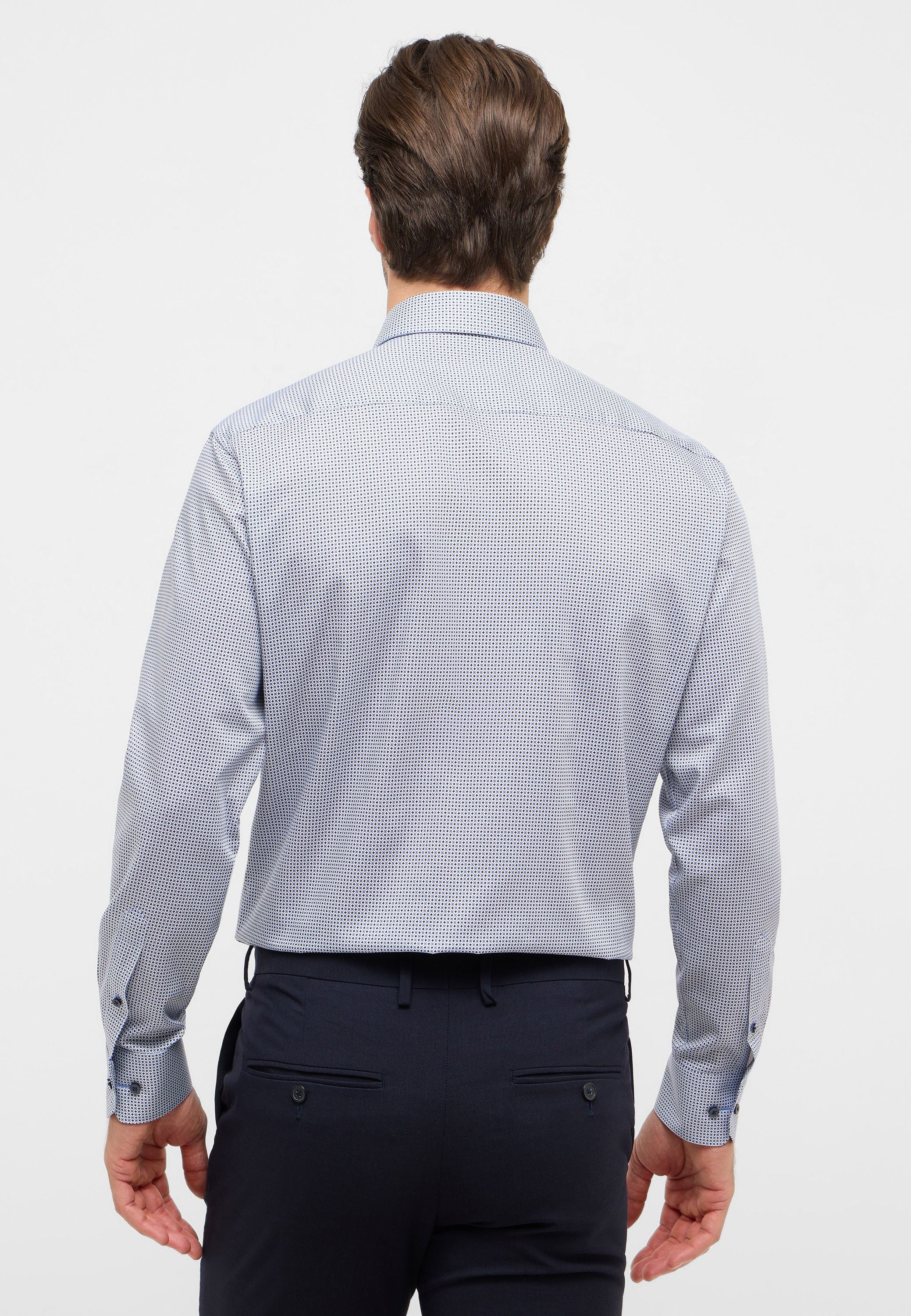 Hemd 1289 X19K, mittelblau