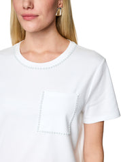 T-Shirt aus Baumwollstretch