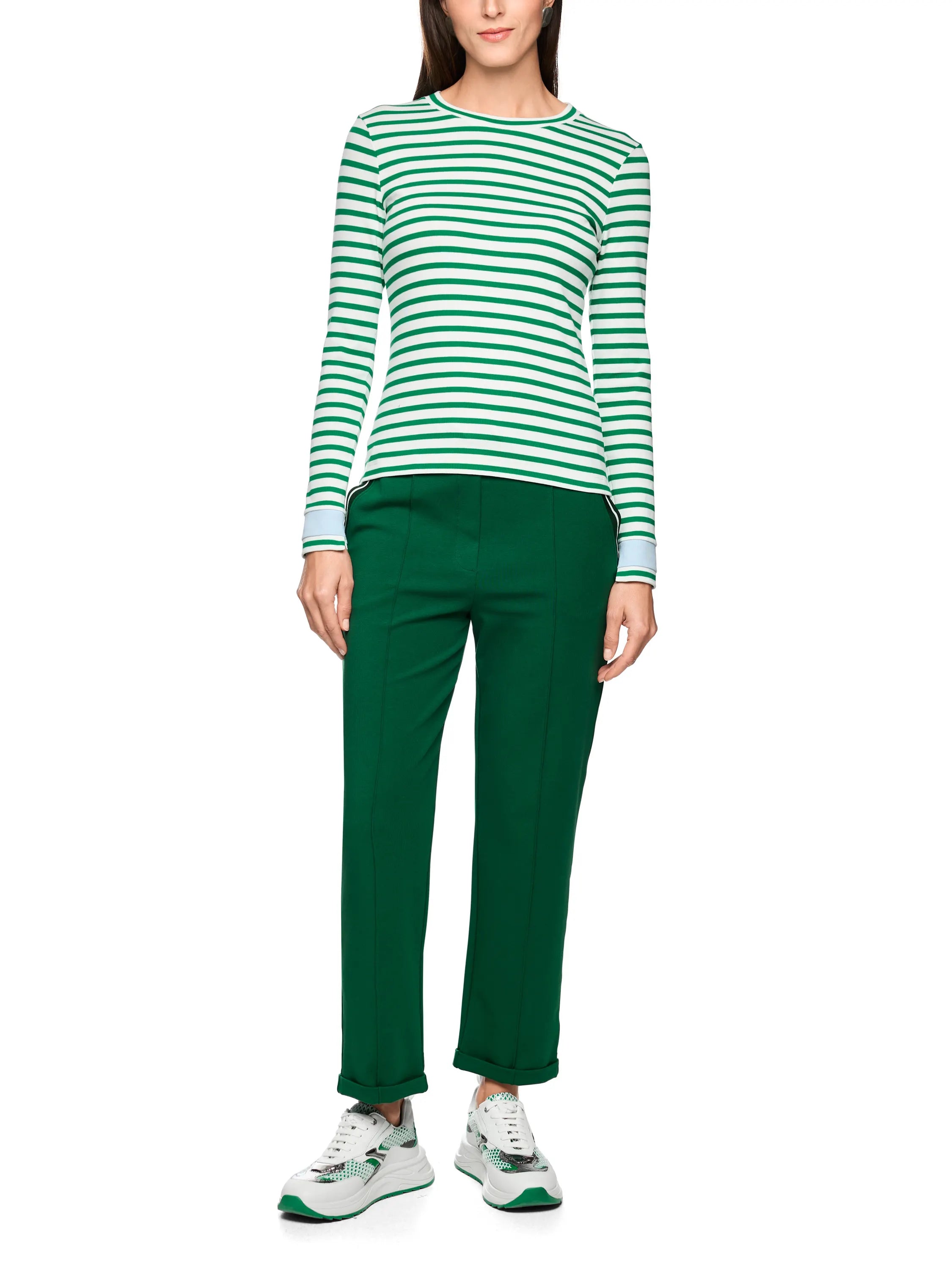 Langarmshirt aus Ripp-Strick