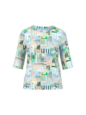Ripp-Shirt aus Baumwollstretch