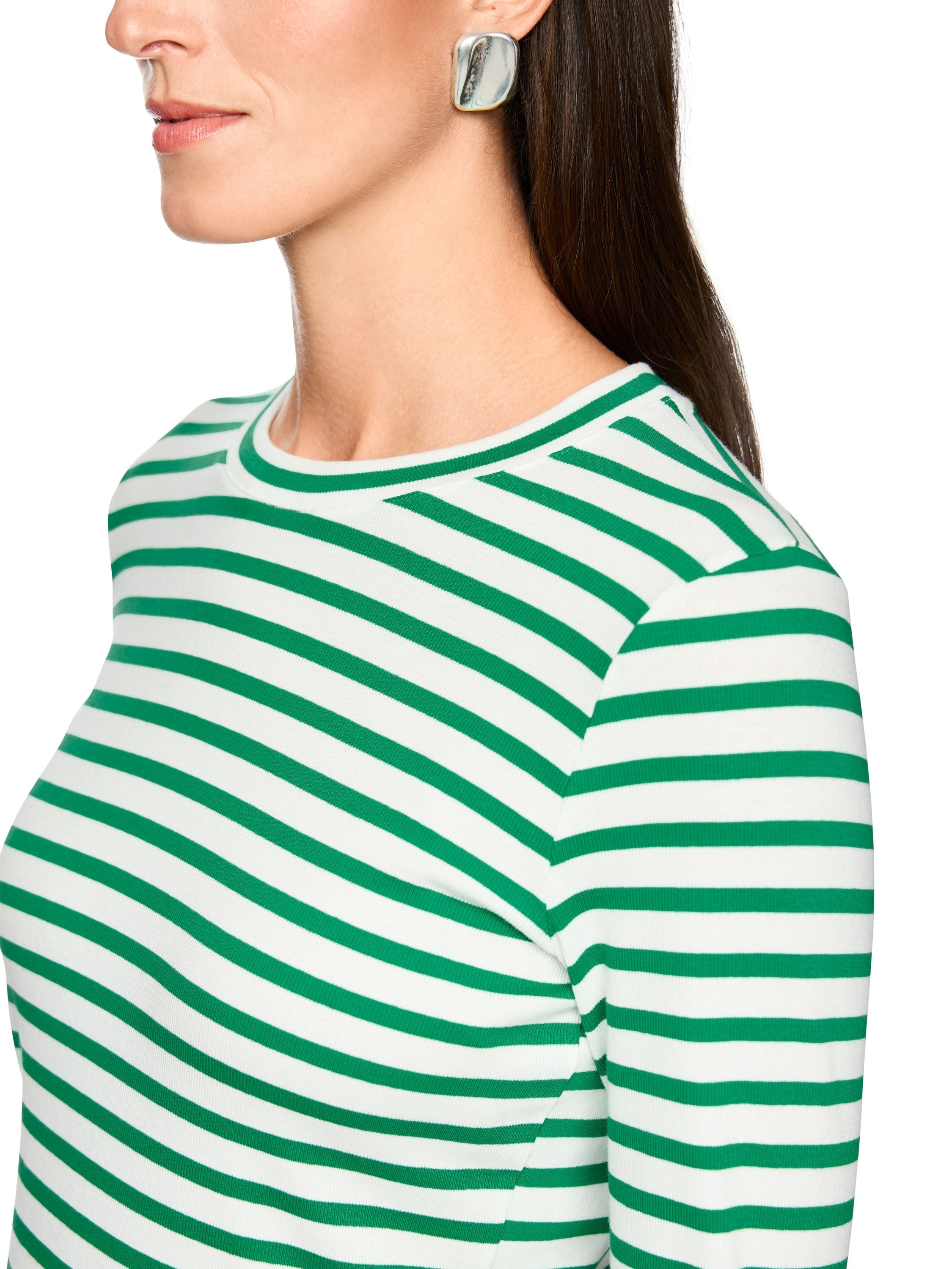 Langarmshirt aus Ripp-Strick
