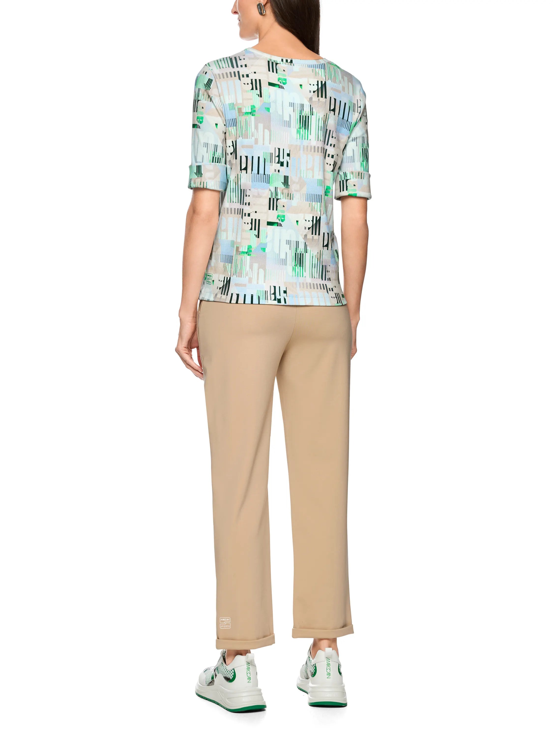 Ripp-Shirt aus Baumwollstretch