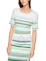 Feinstrick-Pullover mit Jacquardmuster