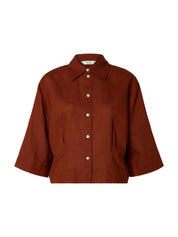 Bluse aus Leinenmix