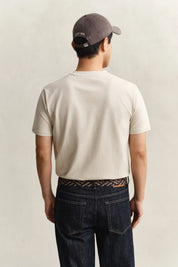 T-Shirt aus Two-Toned Piqué