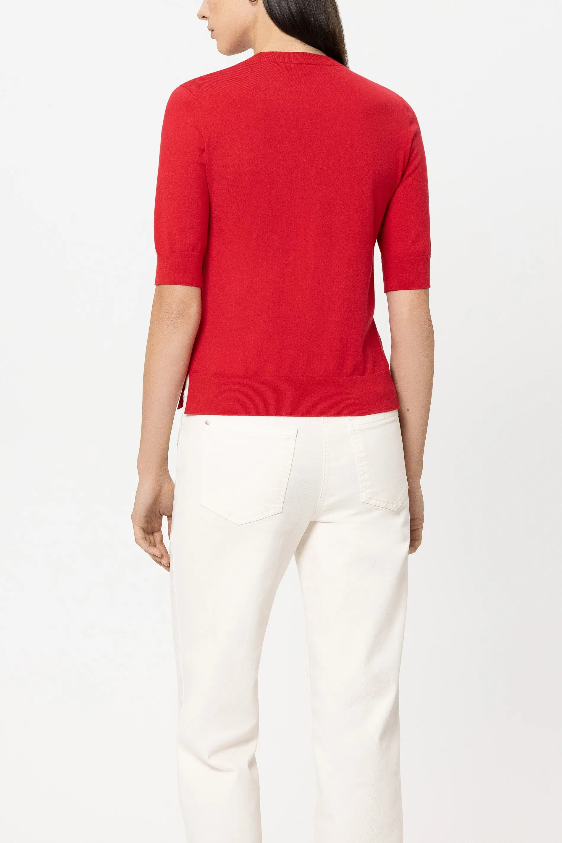 Feinstrick-Pullover aus Viskosemix