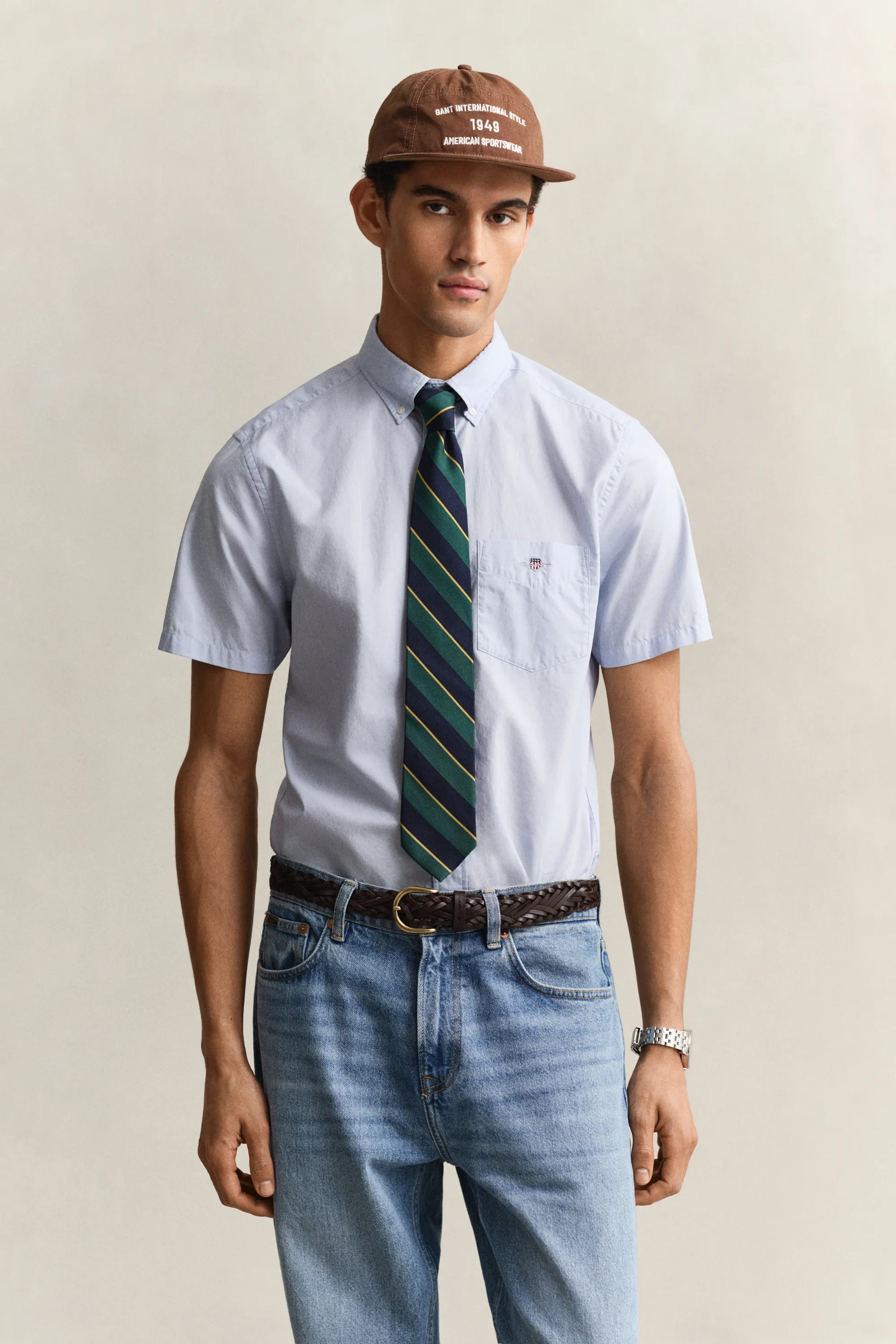 Kurzarmhemd Regular Fit aus Popeline