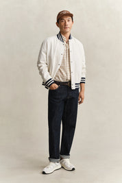 Gingham-Hemd Regular Fit aus Leinenmix