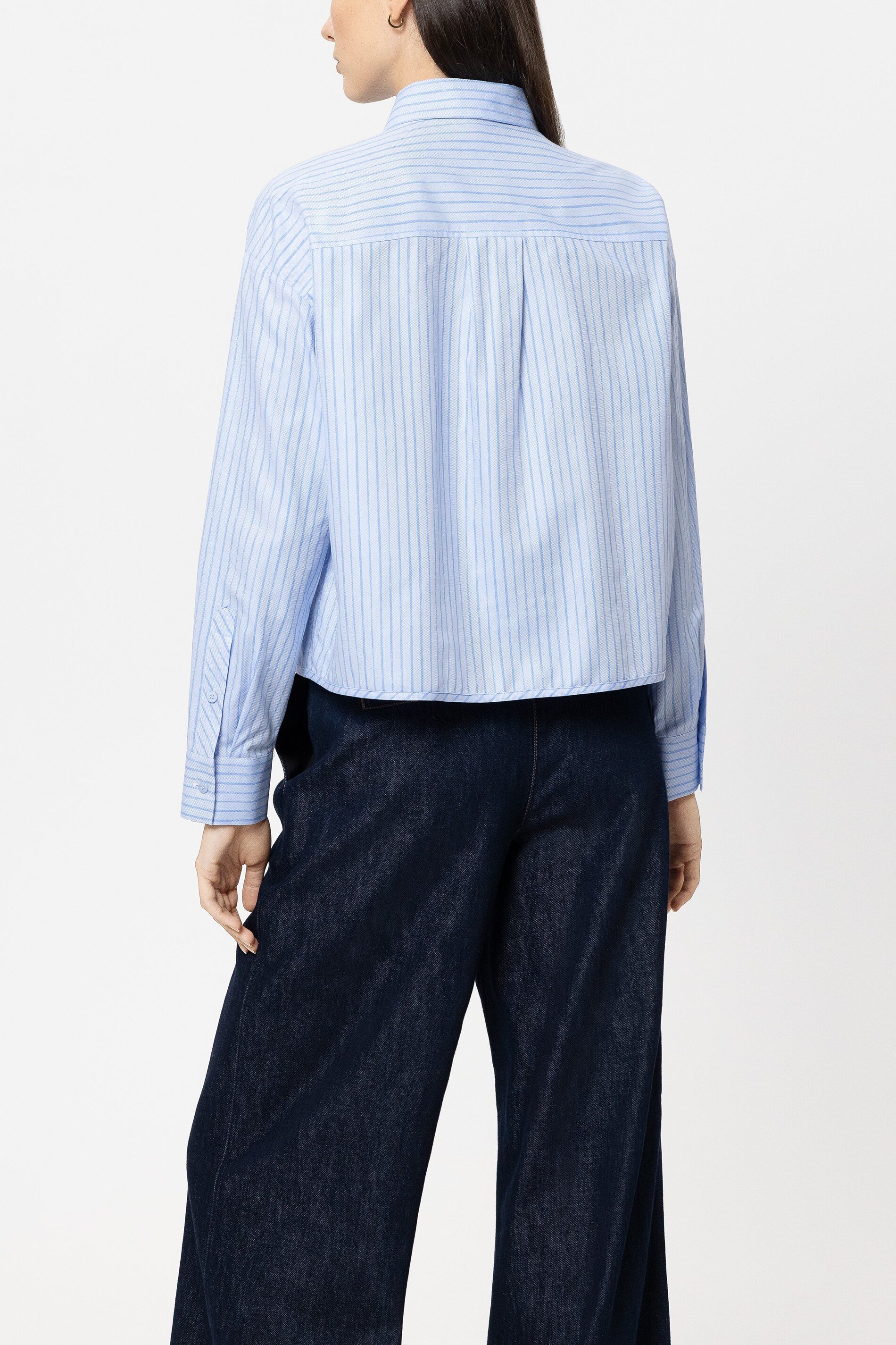 Bluse cropped aus Baumwolle