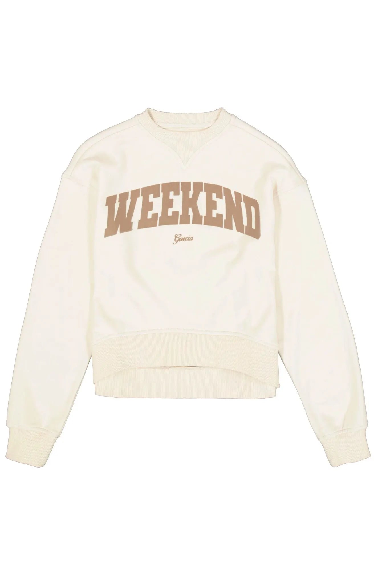 Sweatshirt mit Schriftzug aus Baumwolle
