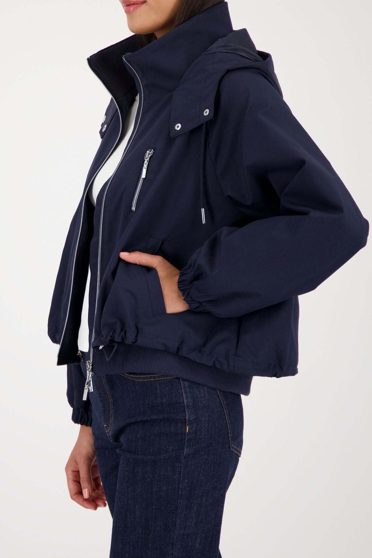 Übergangsjacke mit Kapuze