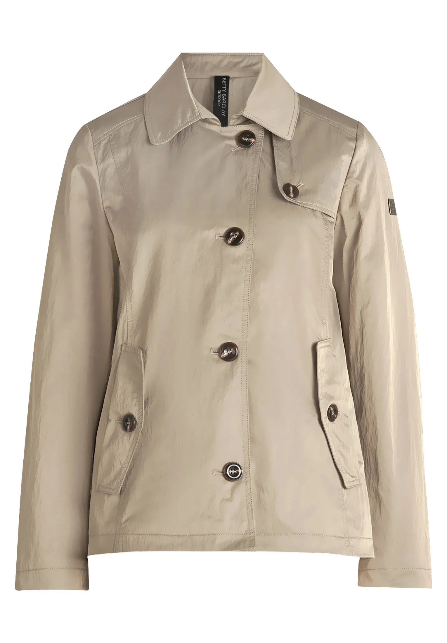 Übergangsjacke mit aufliegendem Kragen