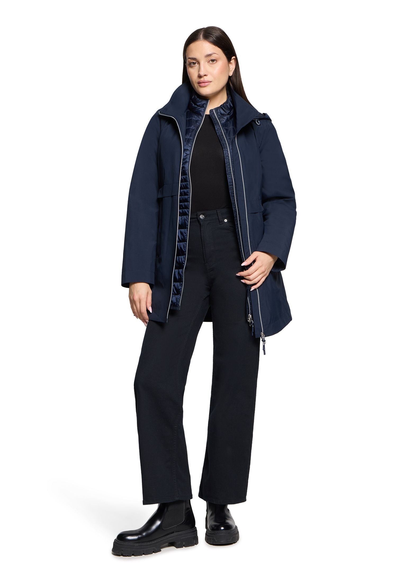 Funktionsjacke 4in1 mit abnehmbarer Kapuze
