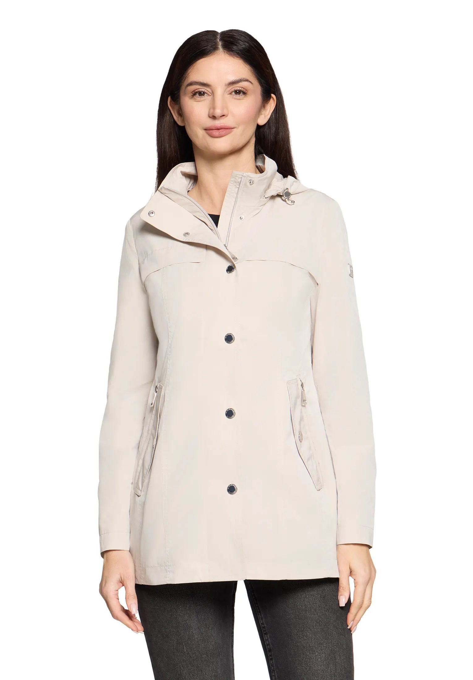 Übergangsjacke mit Kapuze