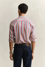 Poplin-Hemd gestreift Regular Fit