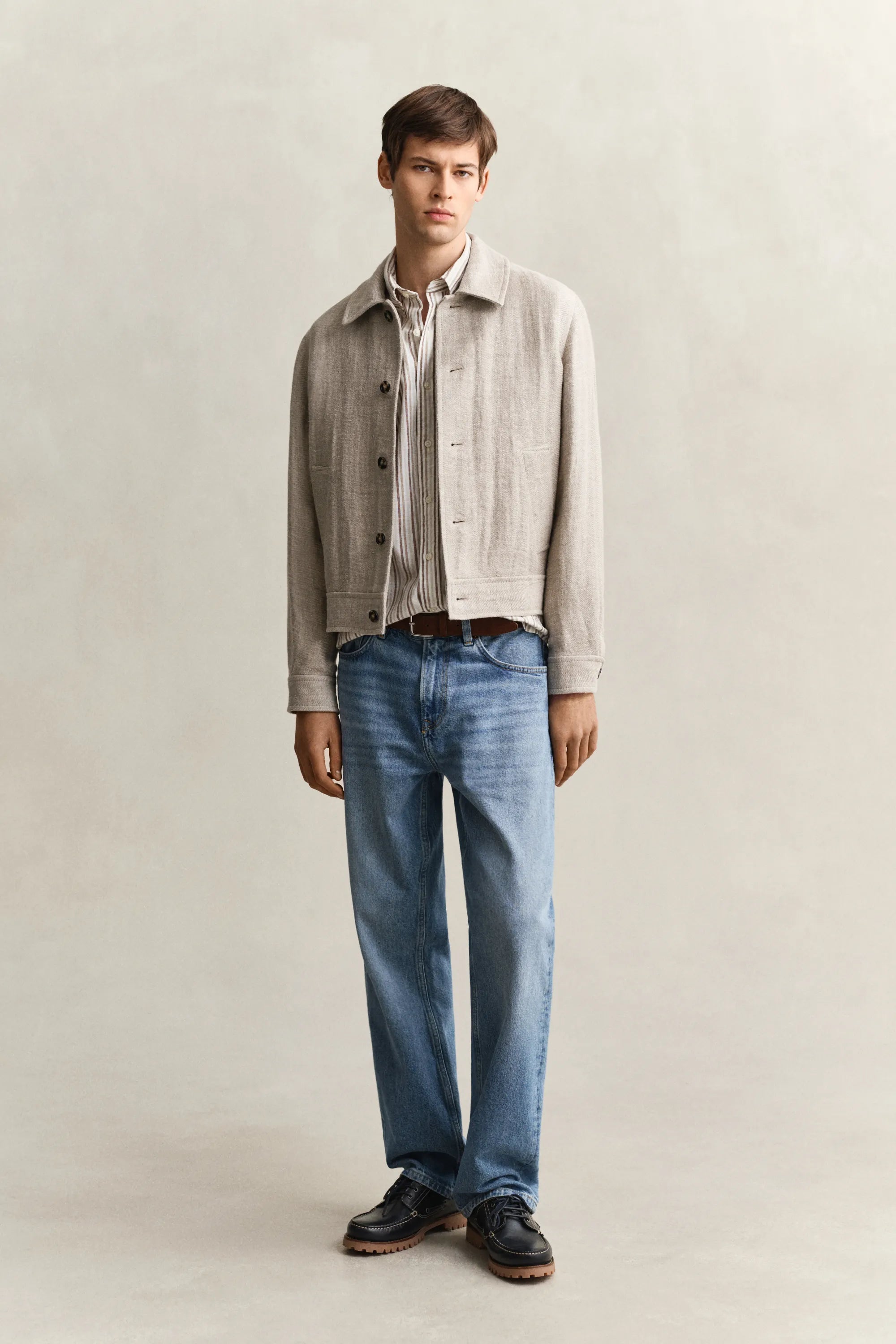 Hemd Regular Fit aus Leinenmix