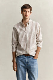 Hemd Regular Fit aus Leinenmix