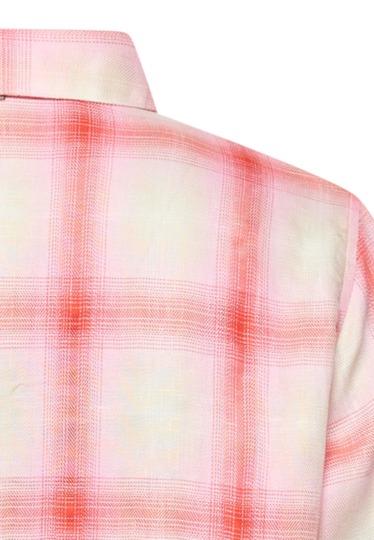 Bluse kariert aus Leinenmix