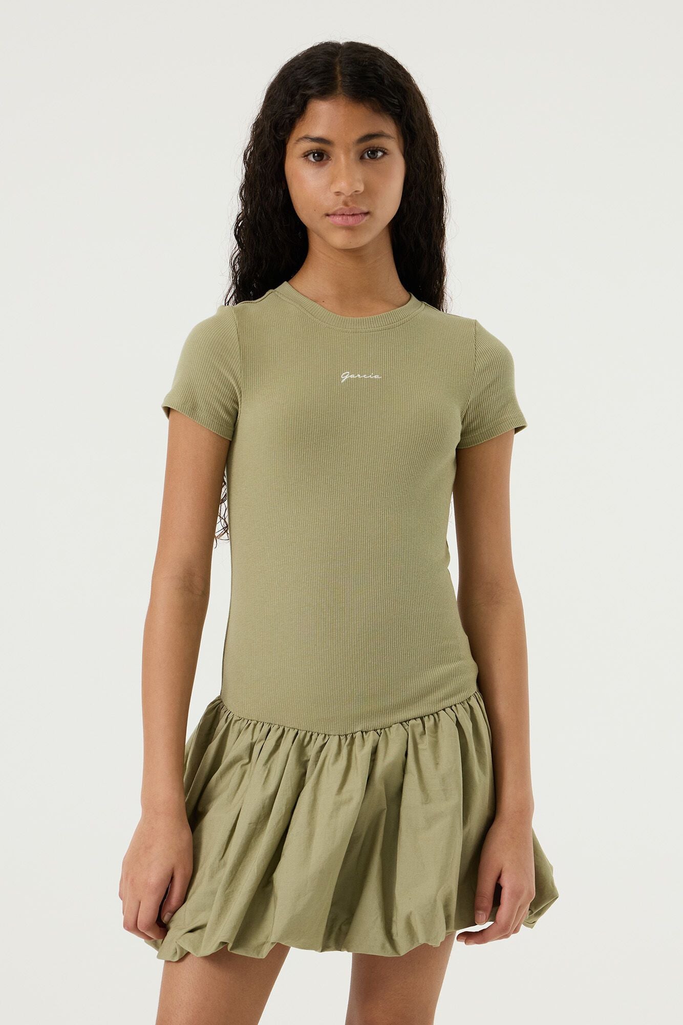 T-Shirt-Kleid Mini aus Baumwolle