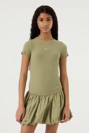 T-Shirt-Kleid Mini aus Baumwolle