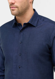 Hemd Modern Fit aus Leinenmix