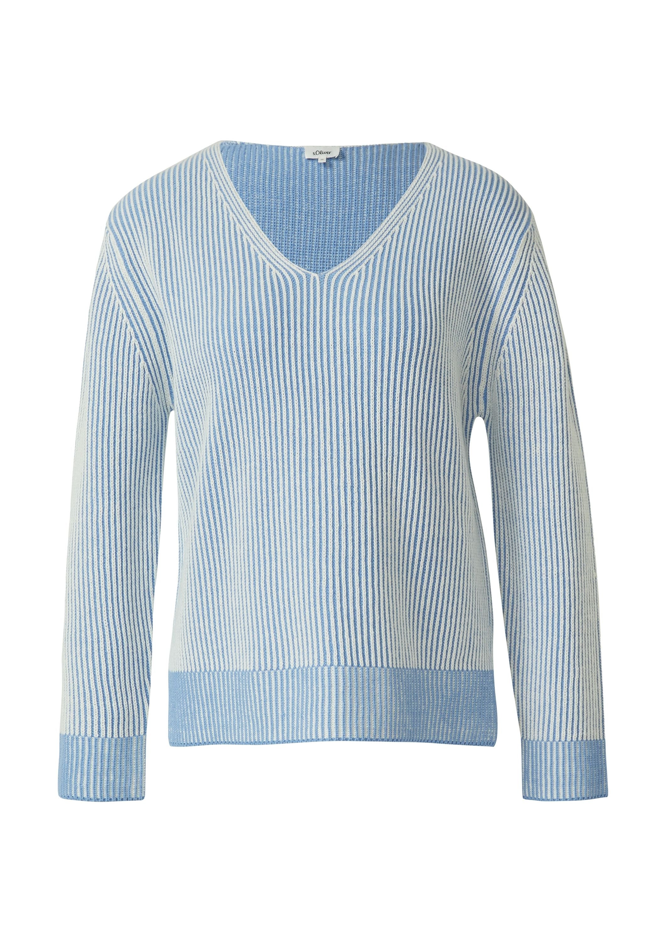Strickpullover aus Baumwollmix