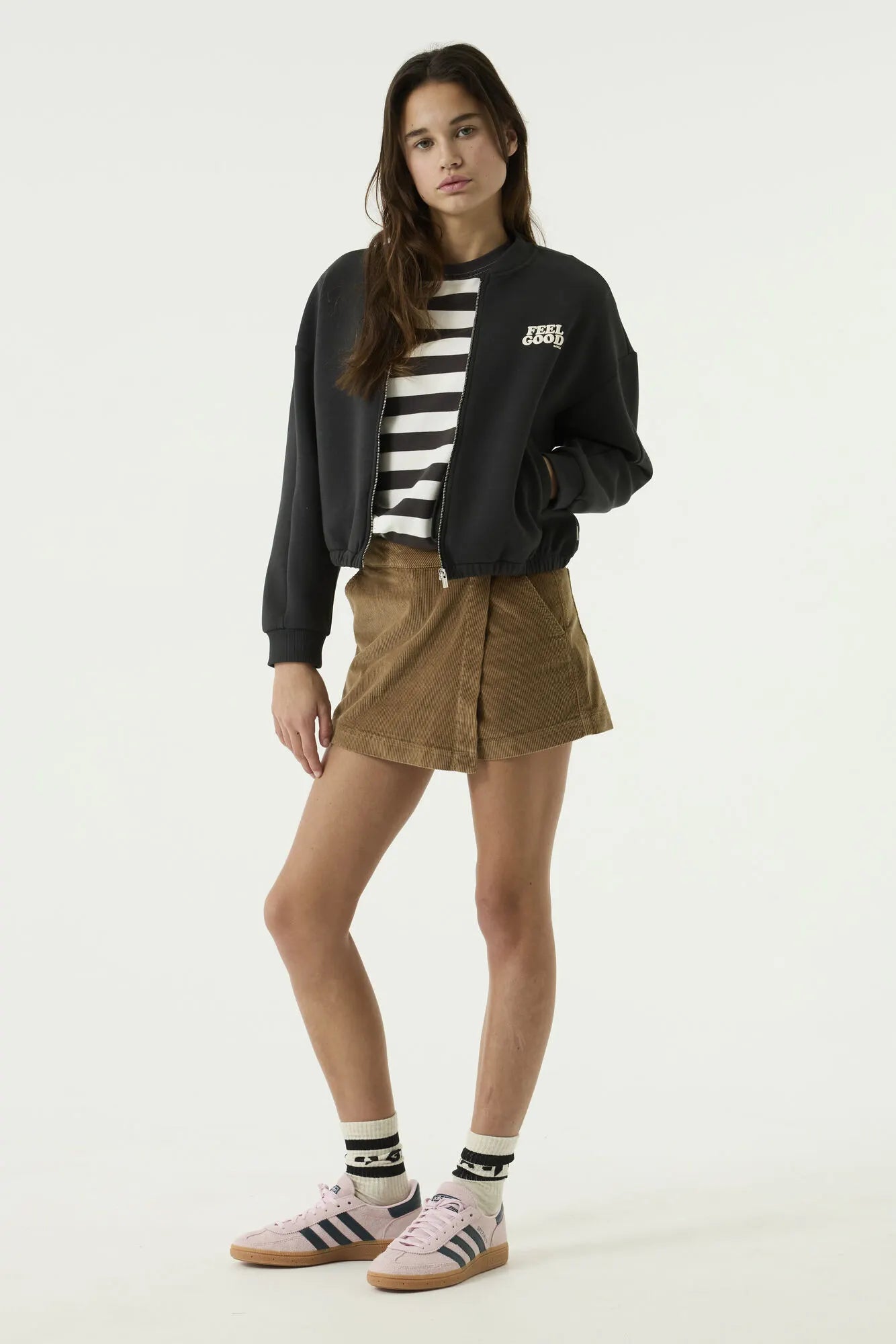 Cord-Skorts Mini aus Baumwolle