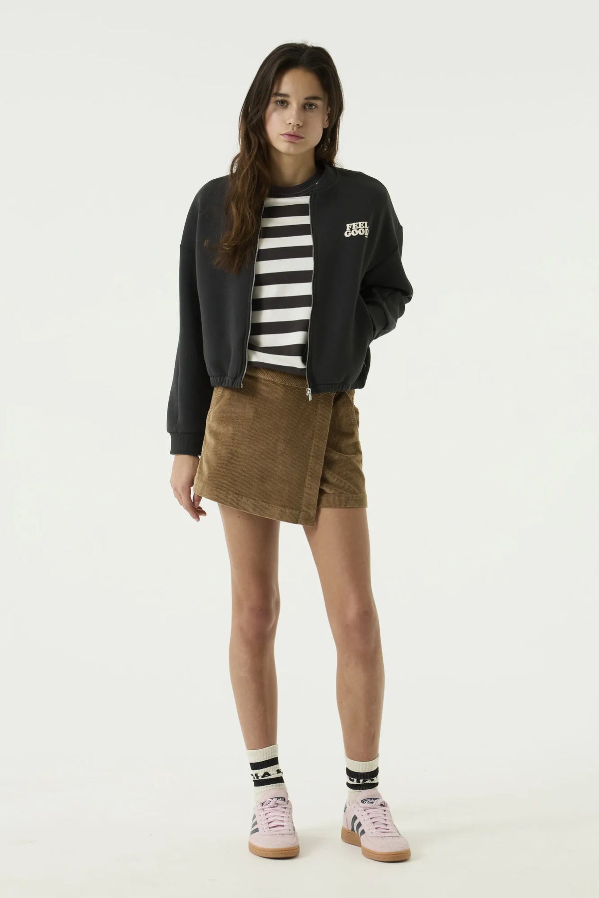 Cord-Skorts Mini aus Baumwolle