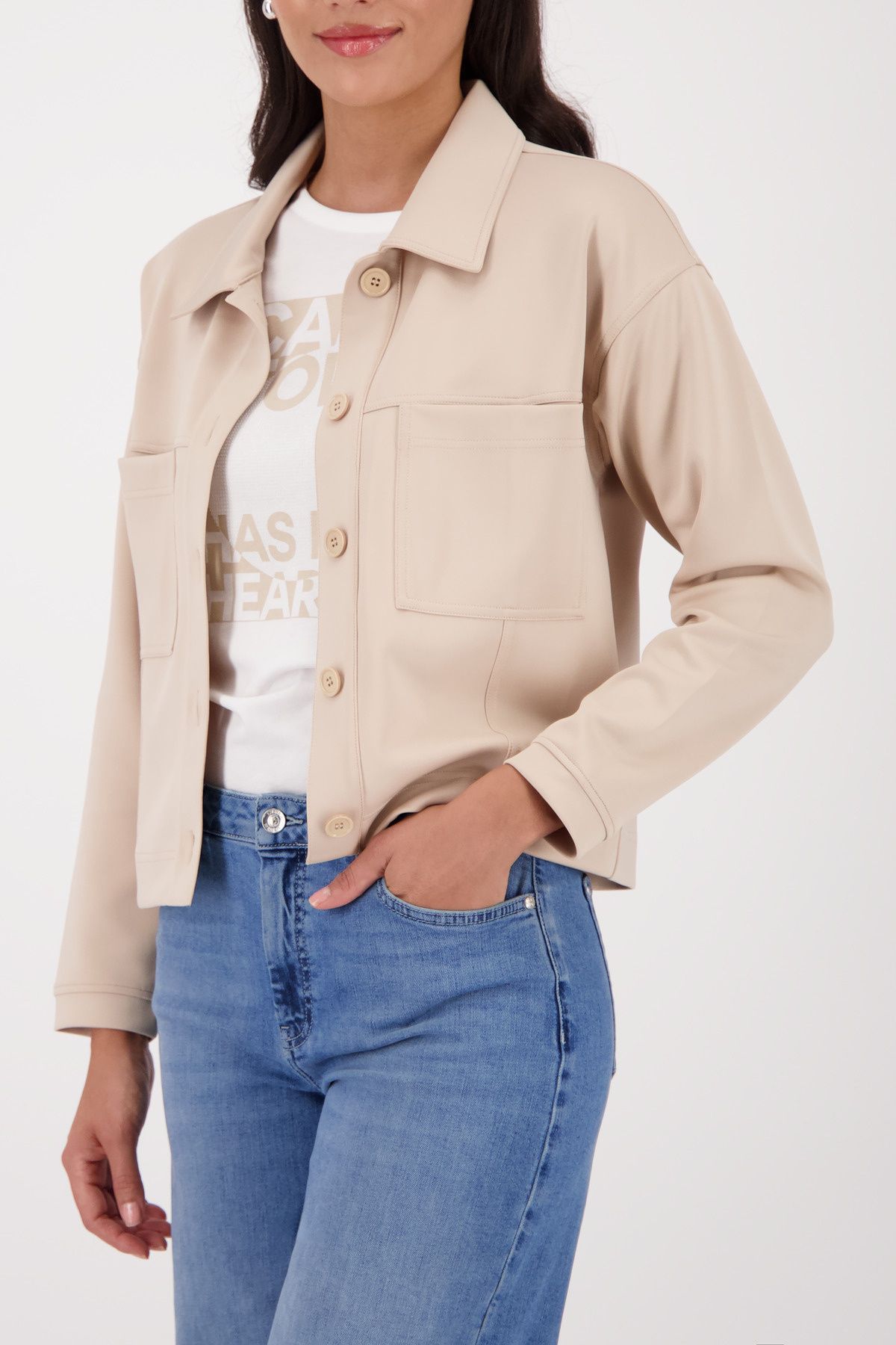 Overshirt mit aufgesetzten Taschen