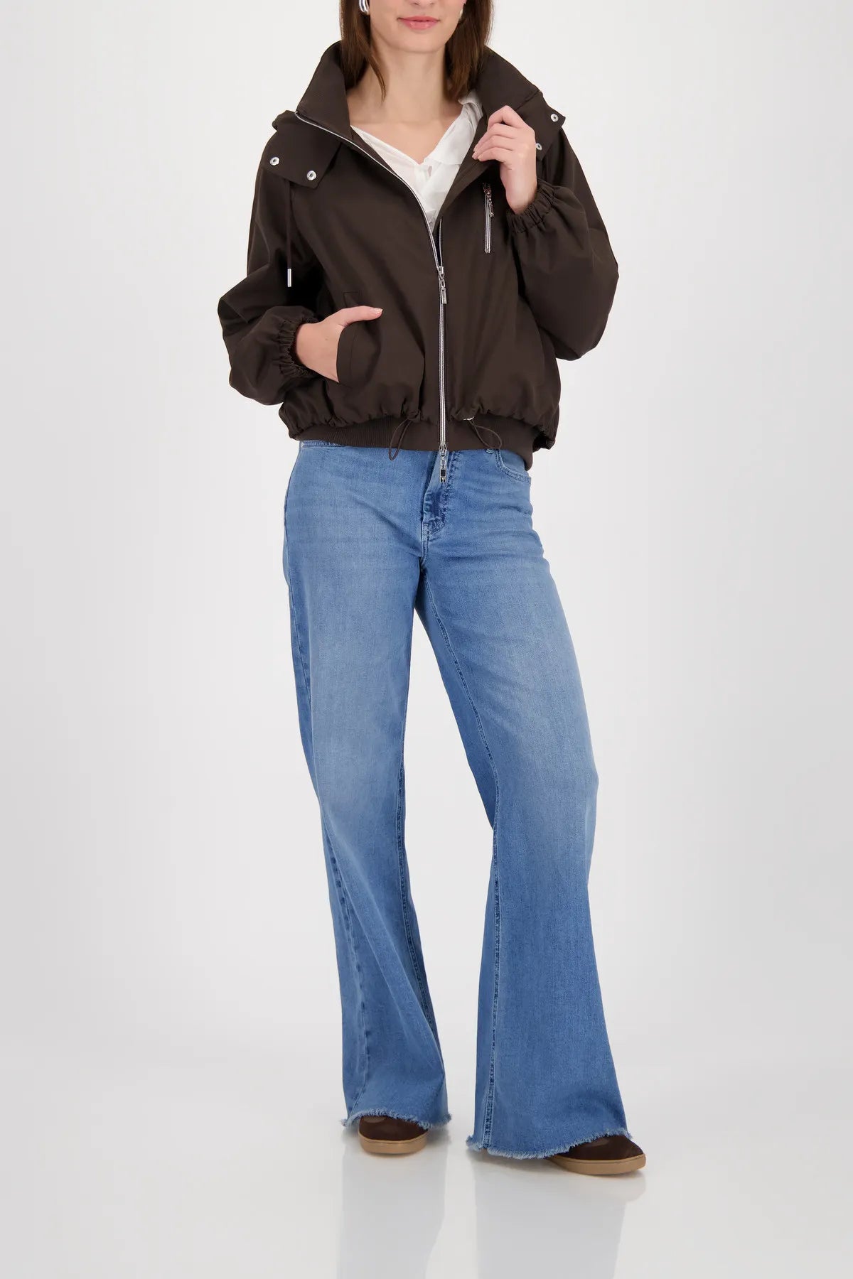 Übergangsjacke mit Kapuze
