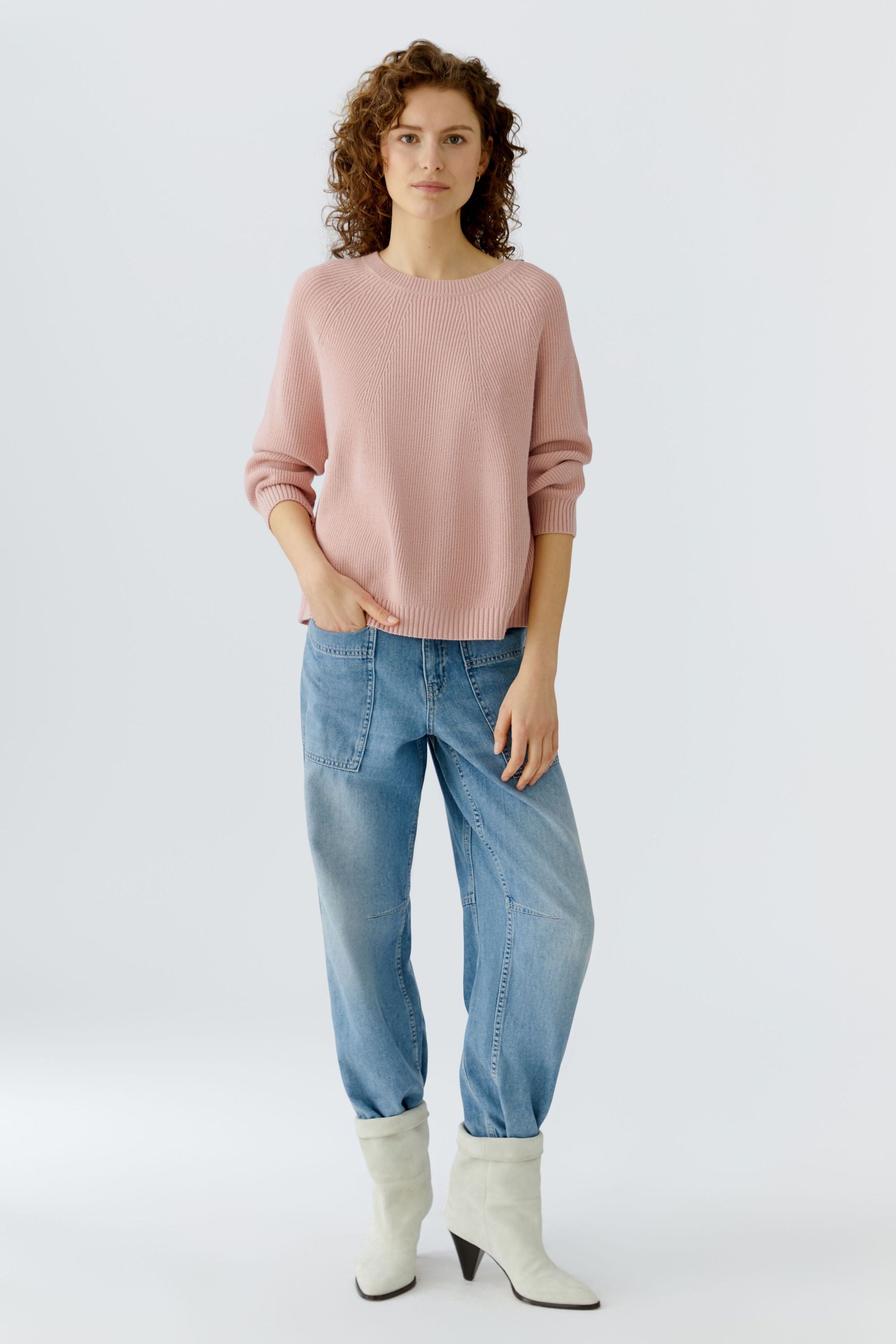 Strickpullover aus Viskosemix