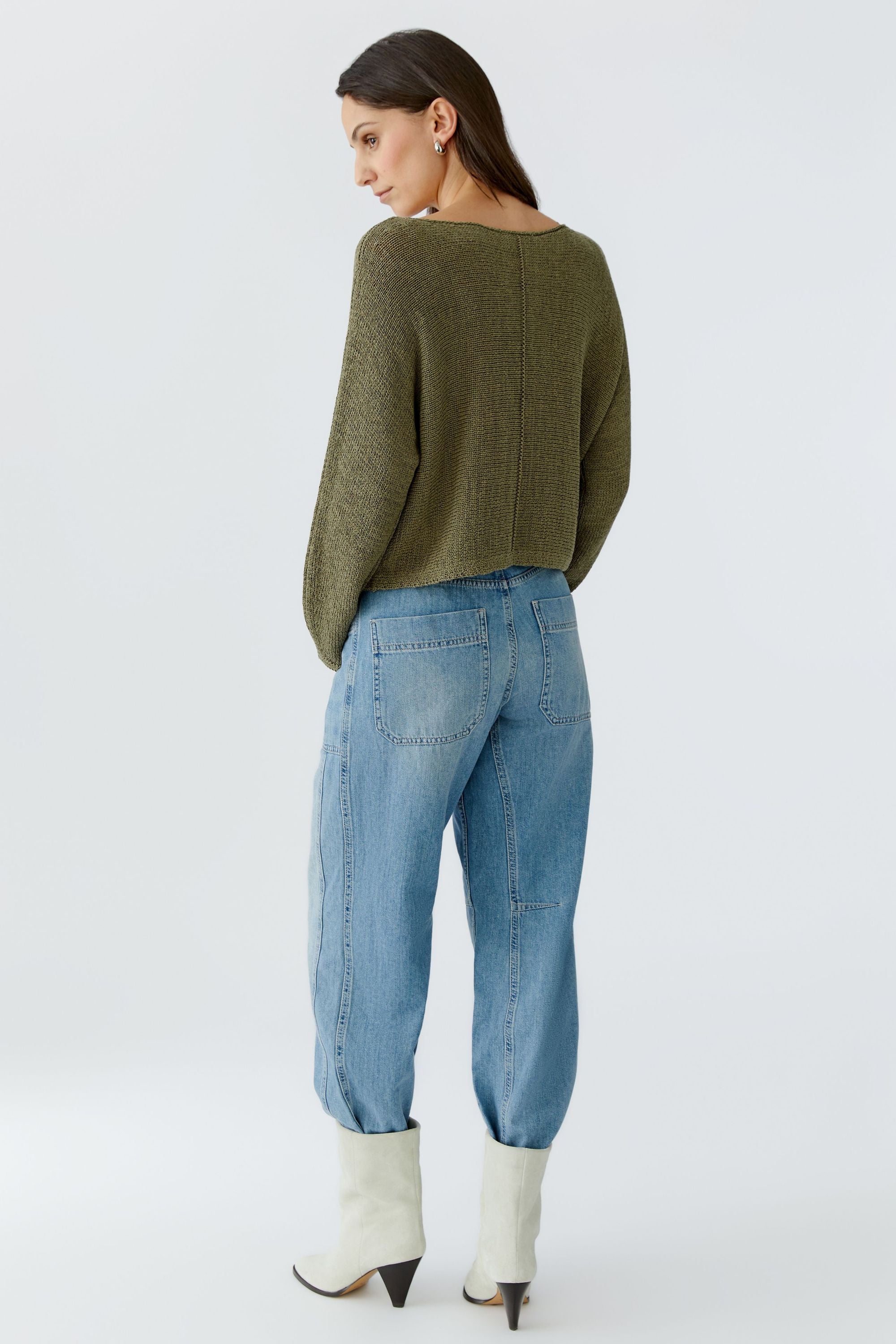 Strickpullover aus Baumwollmix
