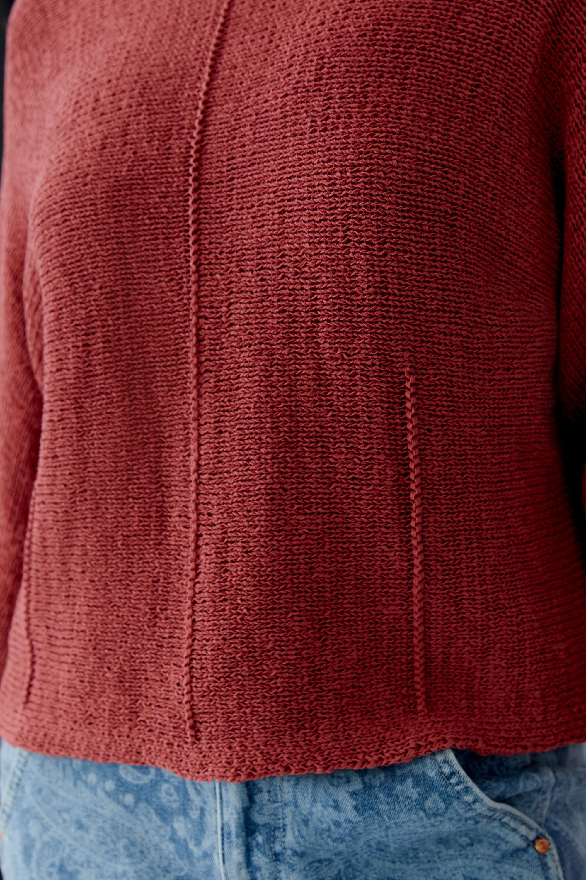 Strickpullover aus Baumwollmix