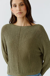 Strickpullover aus Baumwollmix