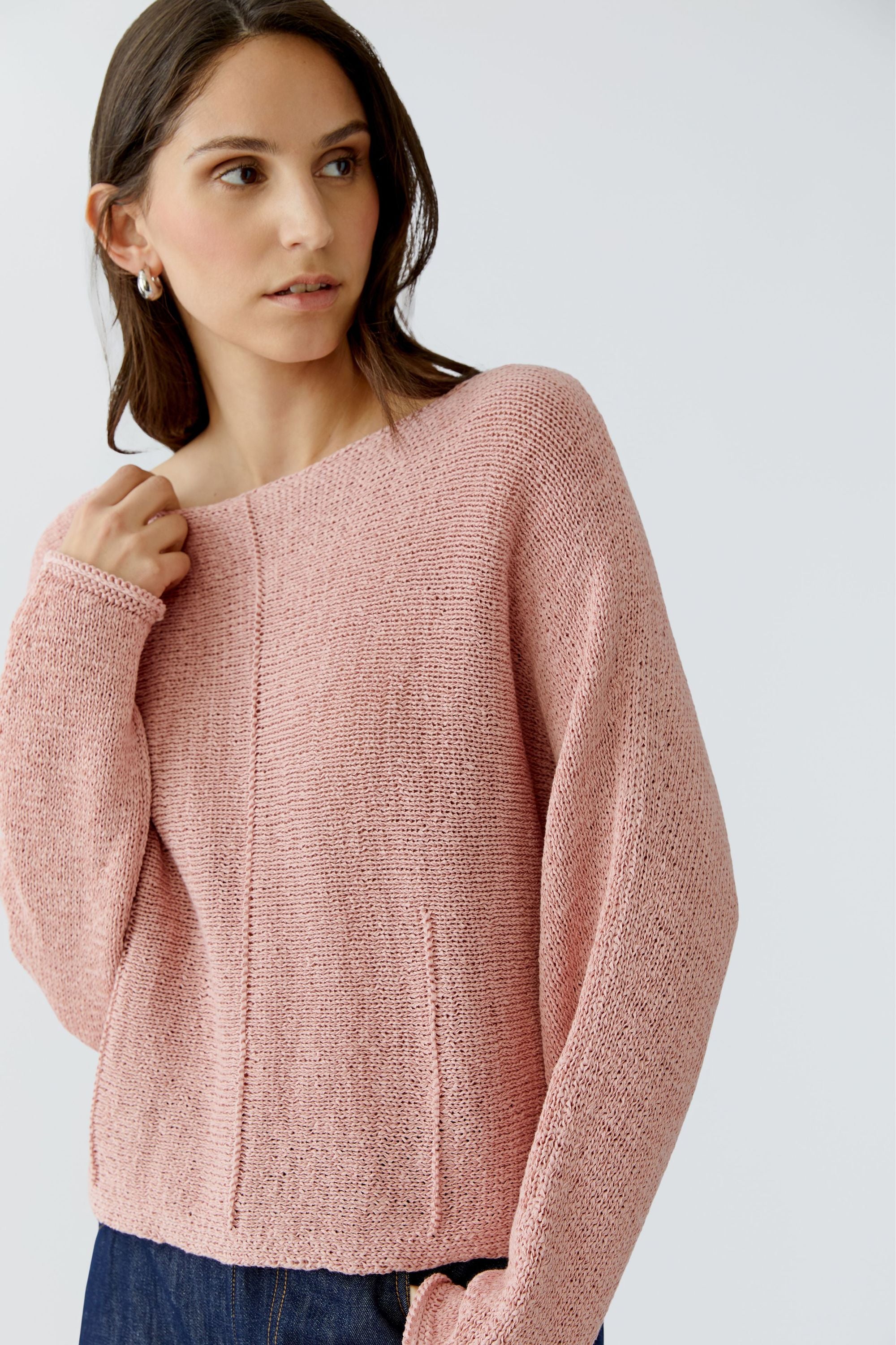Strickpullover aus Baumwollmix