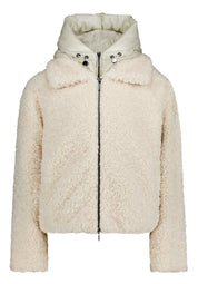 Plüschjacke in Schaf-Optik