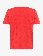 Shirt CIRA S mit Blumenstickerei