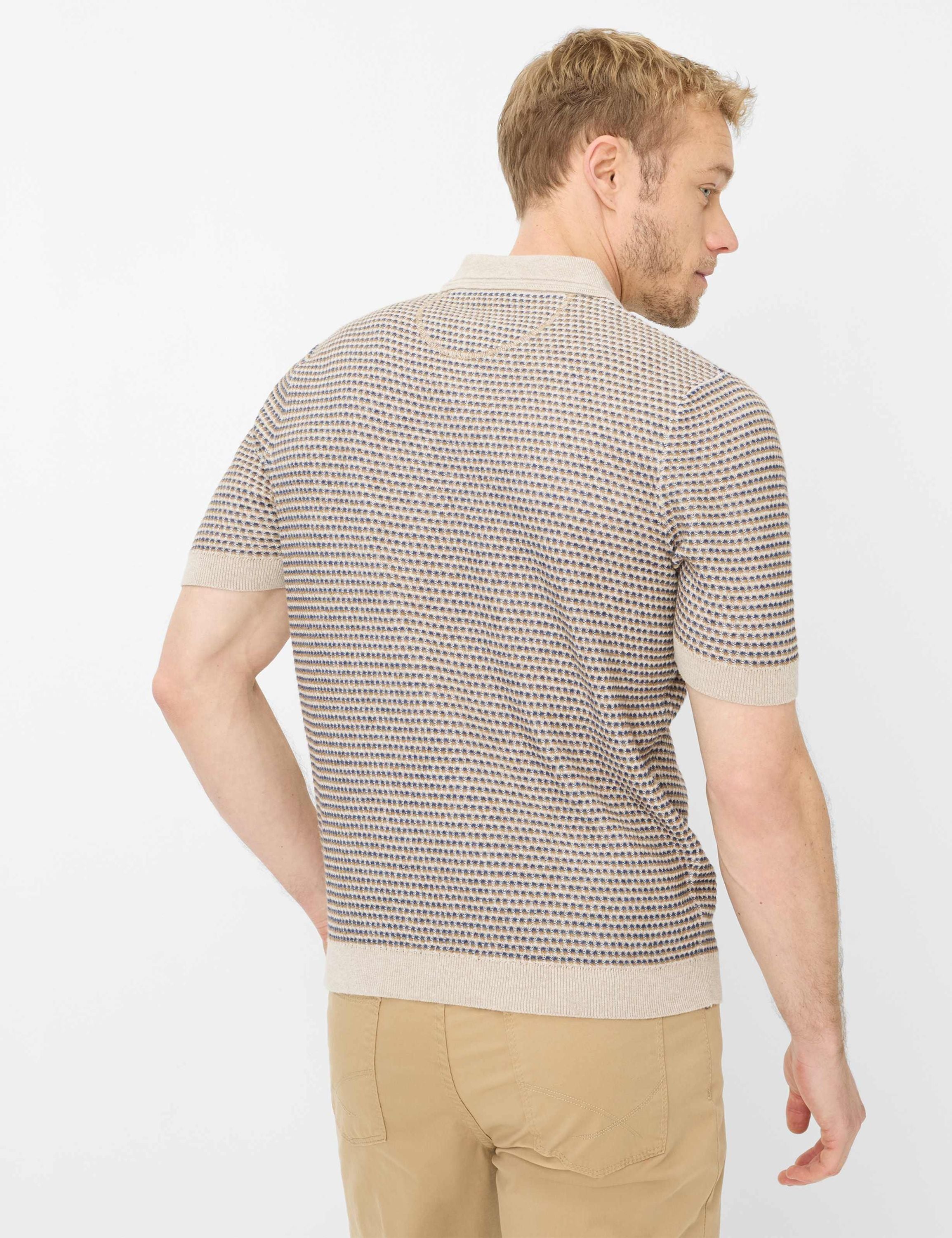 Strickpoloshirt PASCAL aus Baumwollmix