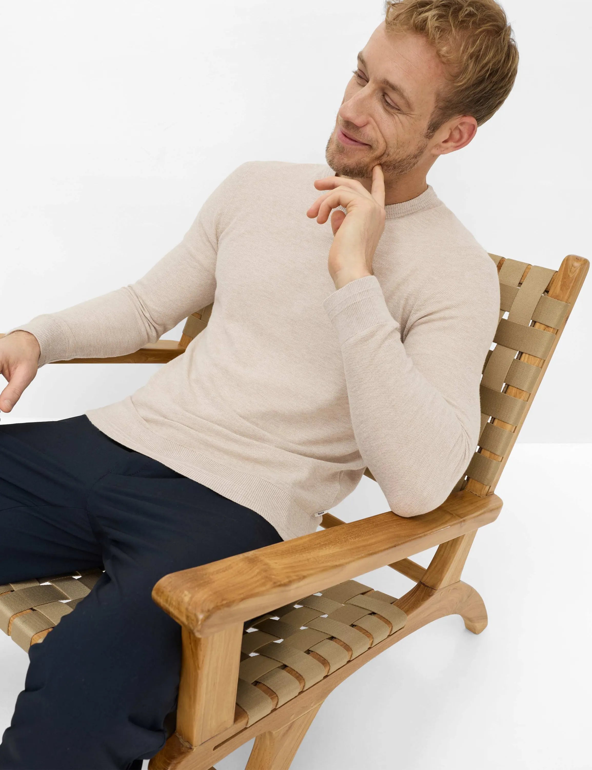 Strickpullover RICK aus Baumwollmix