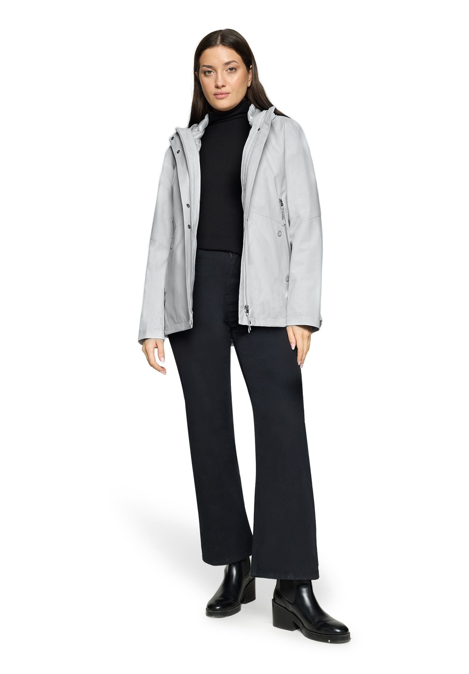 Übergangsjacke mit Kapuze