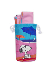 Handtuch mit Snoopy-Strand-Motiv
