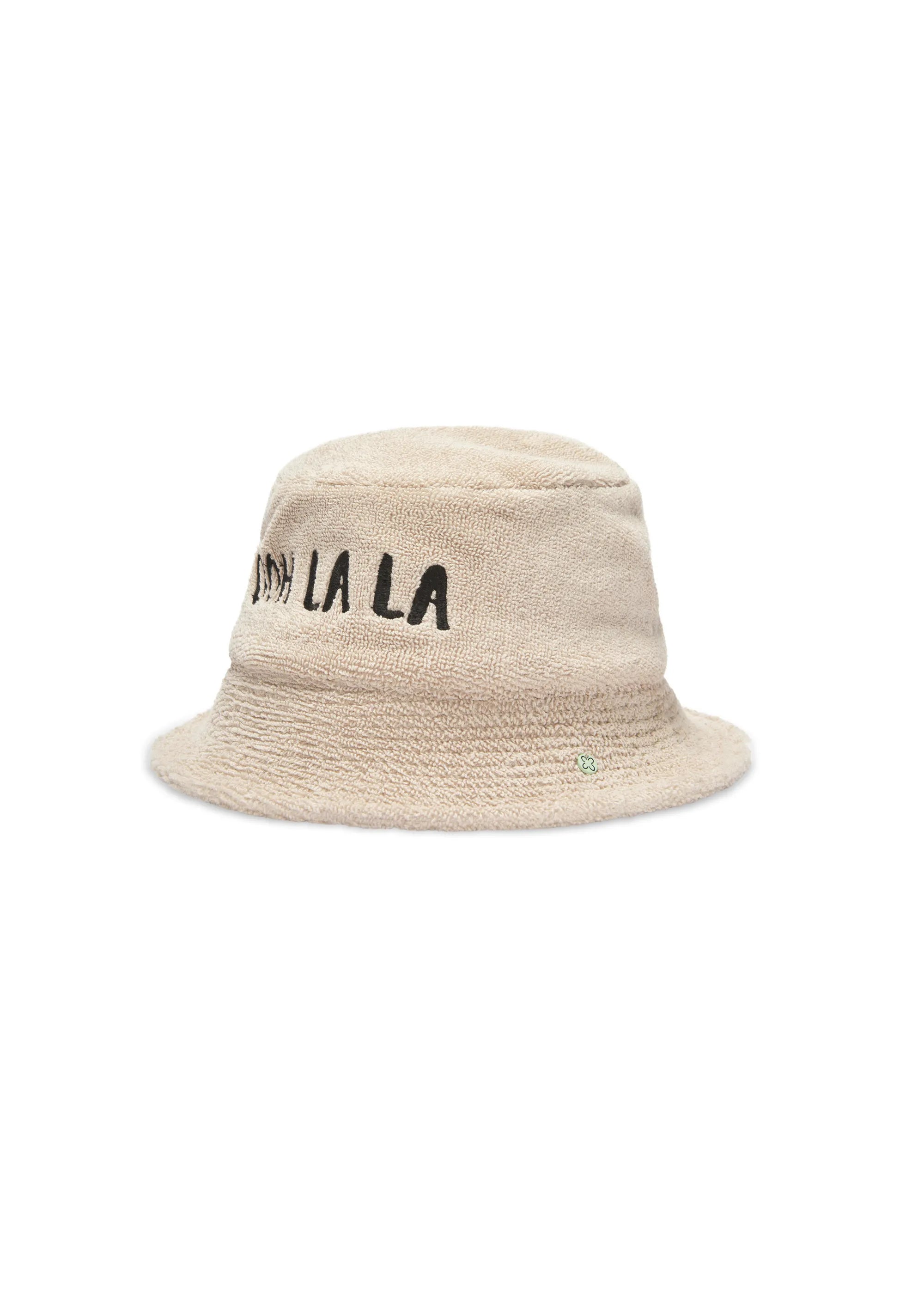 Frottee-Bucket Hat mit Schriftzug